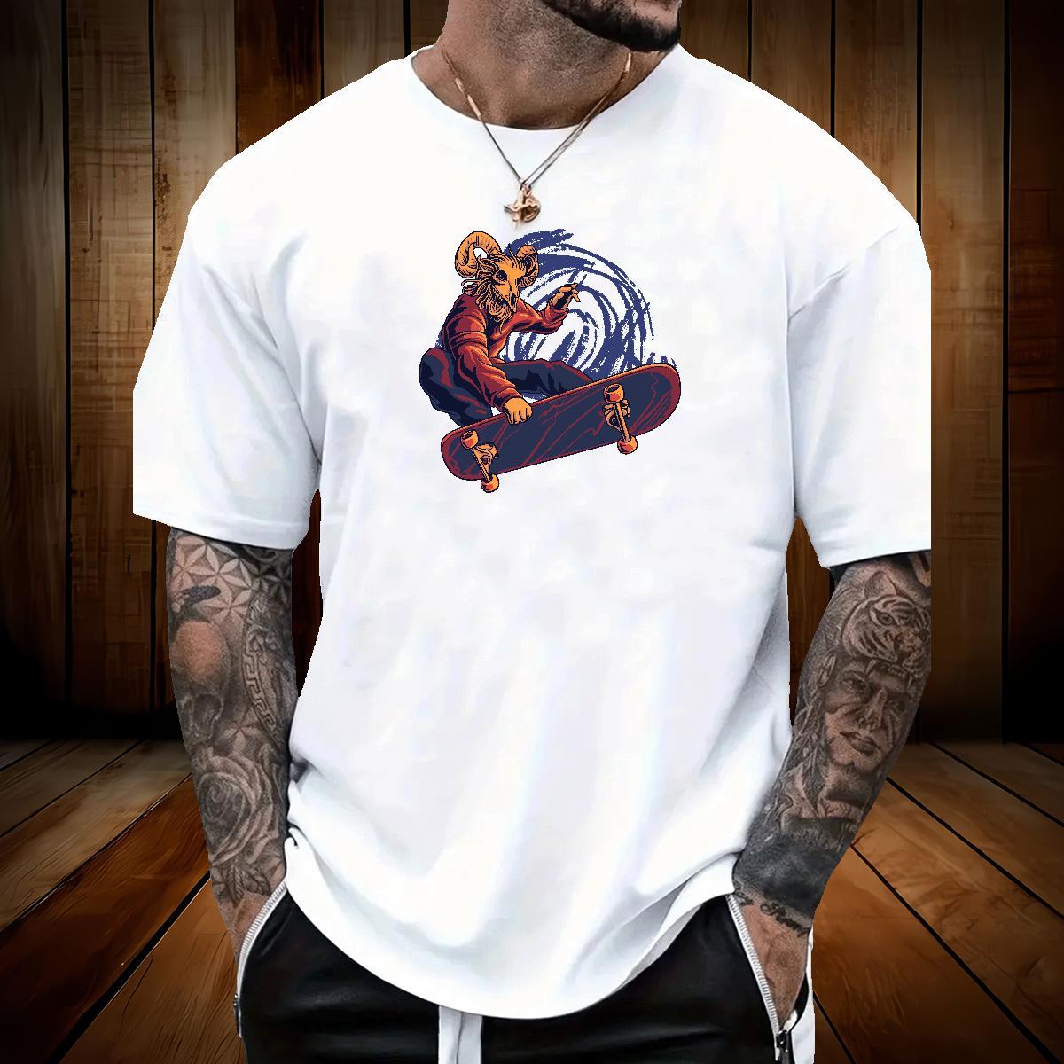 Designer Fashion T shirt 230g Cotton sheep Outdoor Top Tees Short Sleeve O-Neck Comfortable Tshirt for Man Woman DIY Logo Oversized