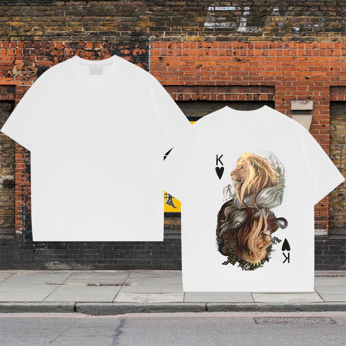 Brand Man T Shirts 100% Cotton 230g Hip Hop Street Tees Shirts Breathable Free Shipping Men Tshirts Cartoon Print