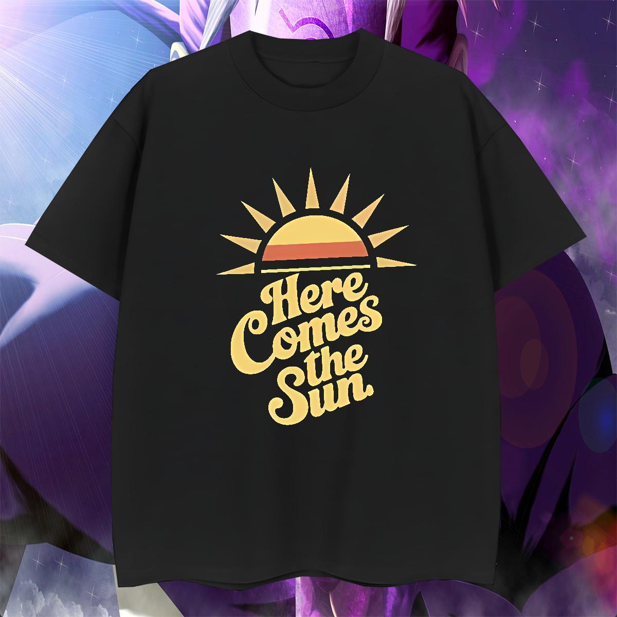 Cool Design Men Tees 230g Cotton Home Outdoor letter Customized Print Crew Neck DIY T Shirts Men Tops