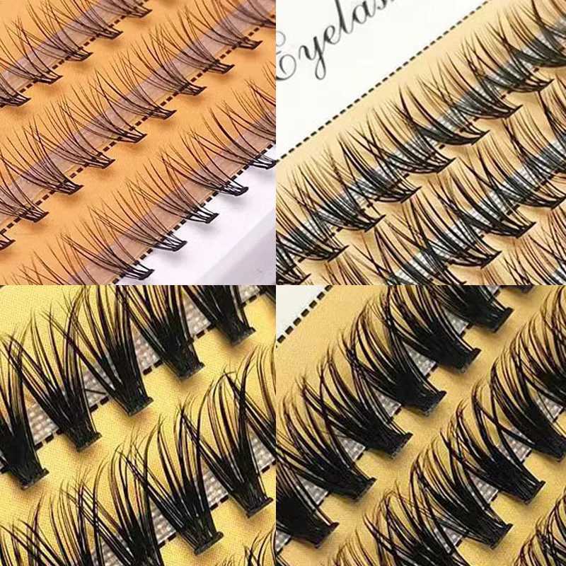 48/60/90/120 bundles/box Personal eyelashes 0.07mm eyelash extension Natural style Personal eyelashes Handmade eyelash bundles W240803