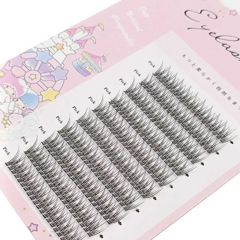 200pcs A/M Type A False Eyelash 8-12mm Mixed False Eyelash Natural Fairy Eyelash Korean Makeup Personal Cluster Eyelash Heat W240803