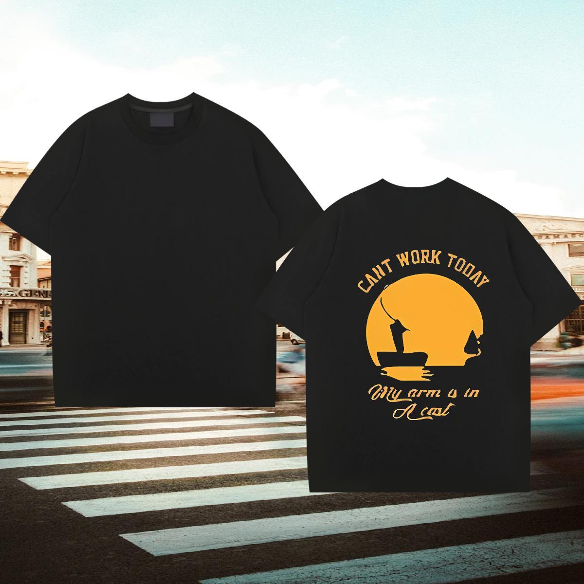 Fashion T Shirt For Man letter Clothings 230g Cotton Daily Wear TOP Quality Plus Size Custom Pure Cotton Tshirt for Man Woman