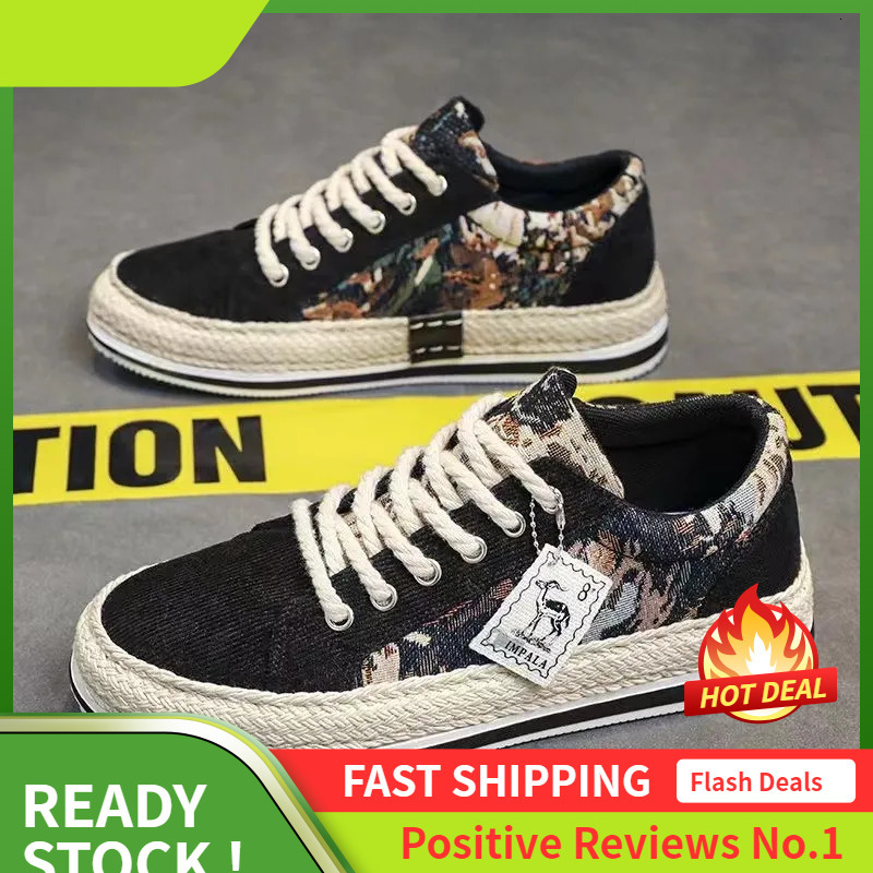 Men Ddmysports Casual Canvas Lace Up Lightweight Patchwork Outdoor Shoes
