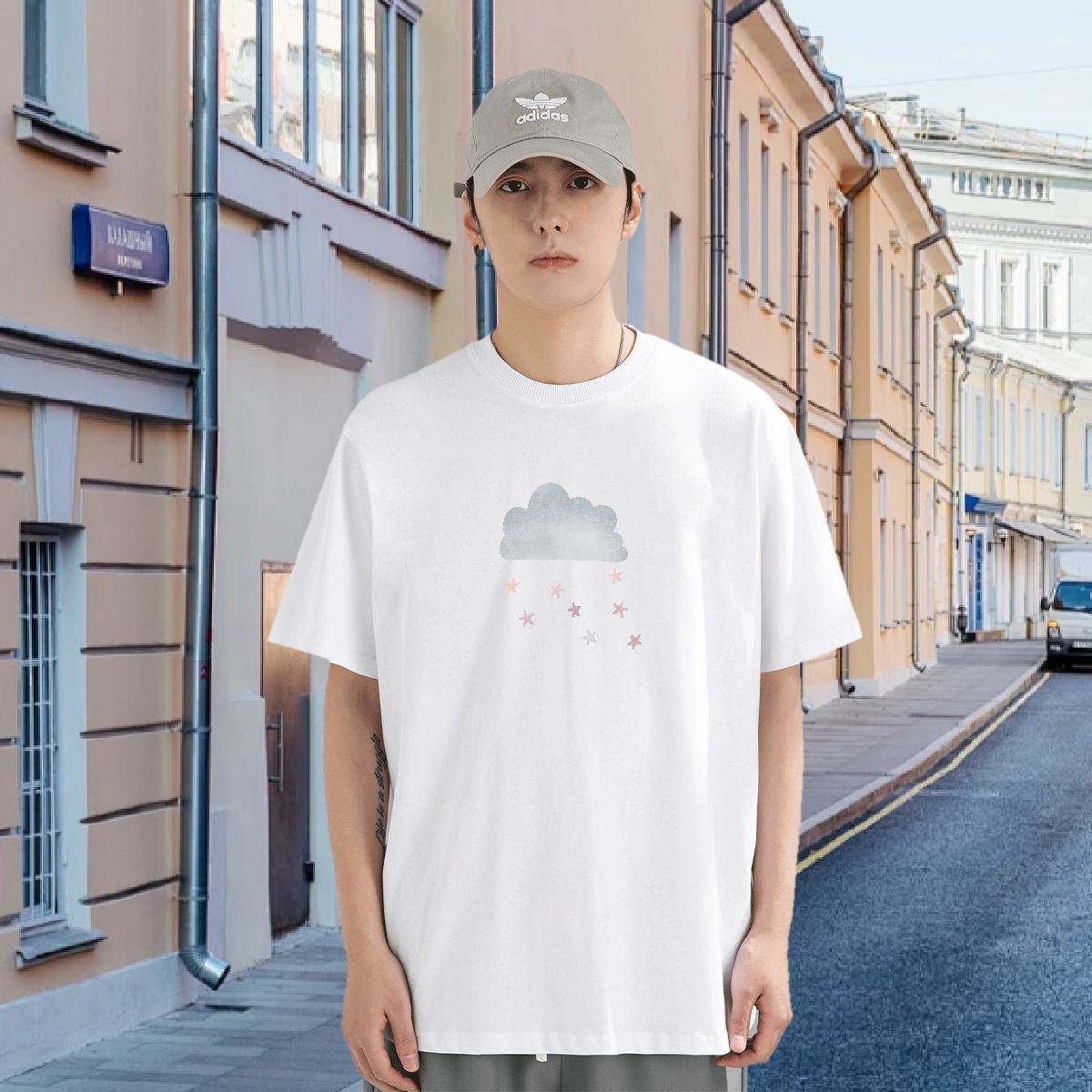 T-Shirts for Men 100% Cotton 230g icon Beach Crew Neck Breathable Graphic Mens Tshirts Casual New High Quality Tops Tees