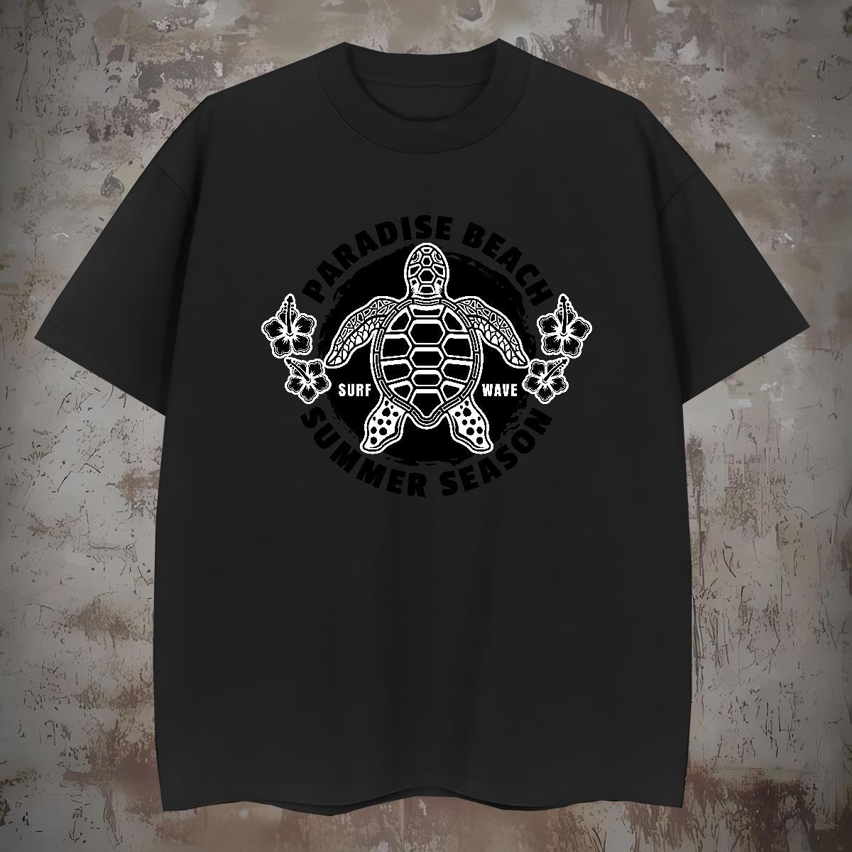 Men T Shirts 230g Pure Cotton tortoise Daily Wear Breathable Soft Plus Size Custom Men Tees Stylist Classic Tops