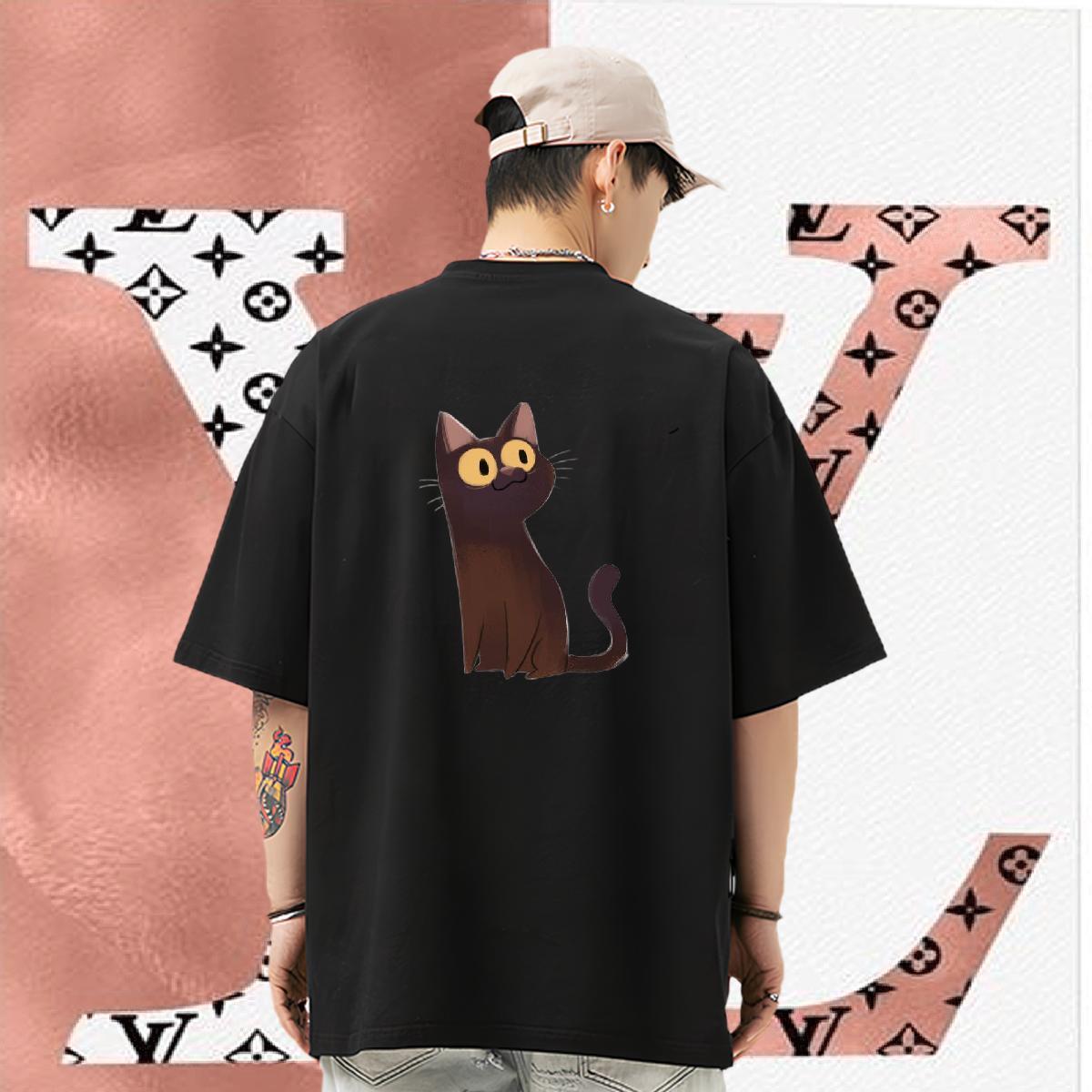 Custom T Shirt For Man 100% Cotton 230g cute Street Wear Top Tees Short Sleeve O-Neck Free Shipping Tshirts Customized Print