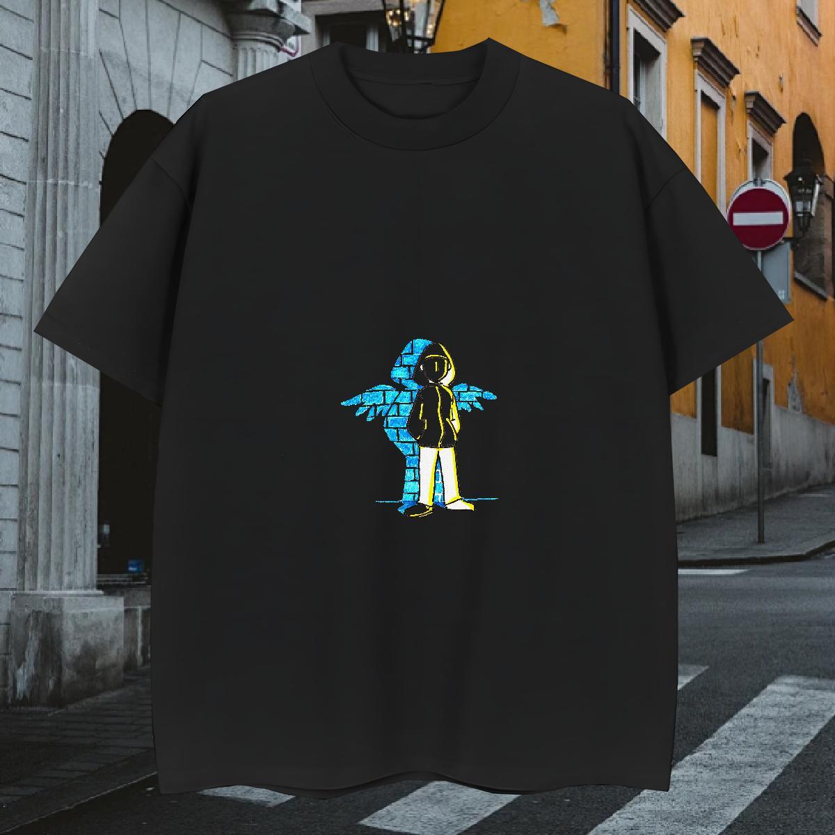 Man T Shirts 100% Cotton 230g portrait Hip Hop Breathable Short Sleeve Anime Couples T Shirts Designer Popular Tops Tees