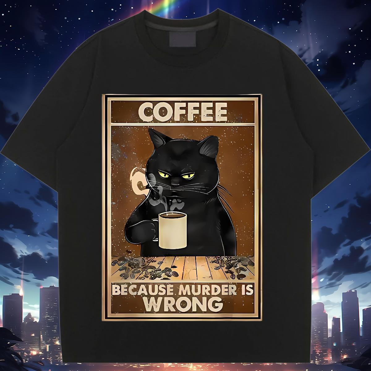 Loose T-Shirts for Women Short sleeve Soft Tshirt for Man Woman Cartoon Printing L-4XL cat Sport 230g 100% Cotton 2024 DIY Polos