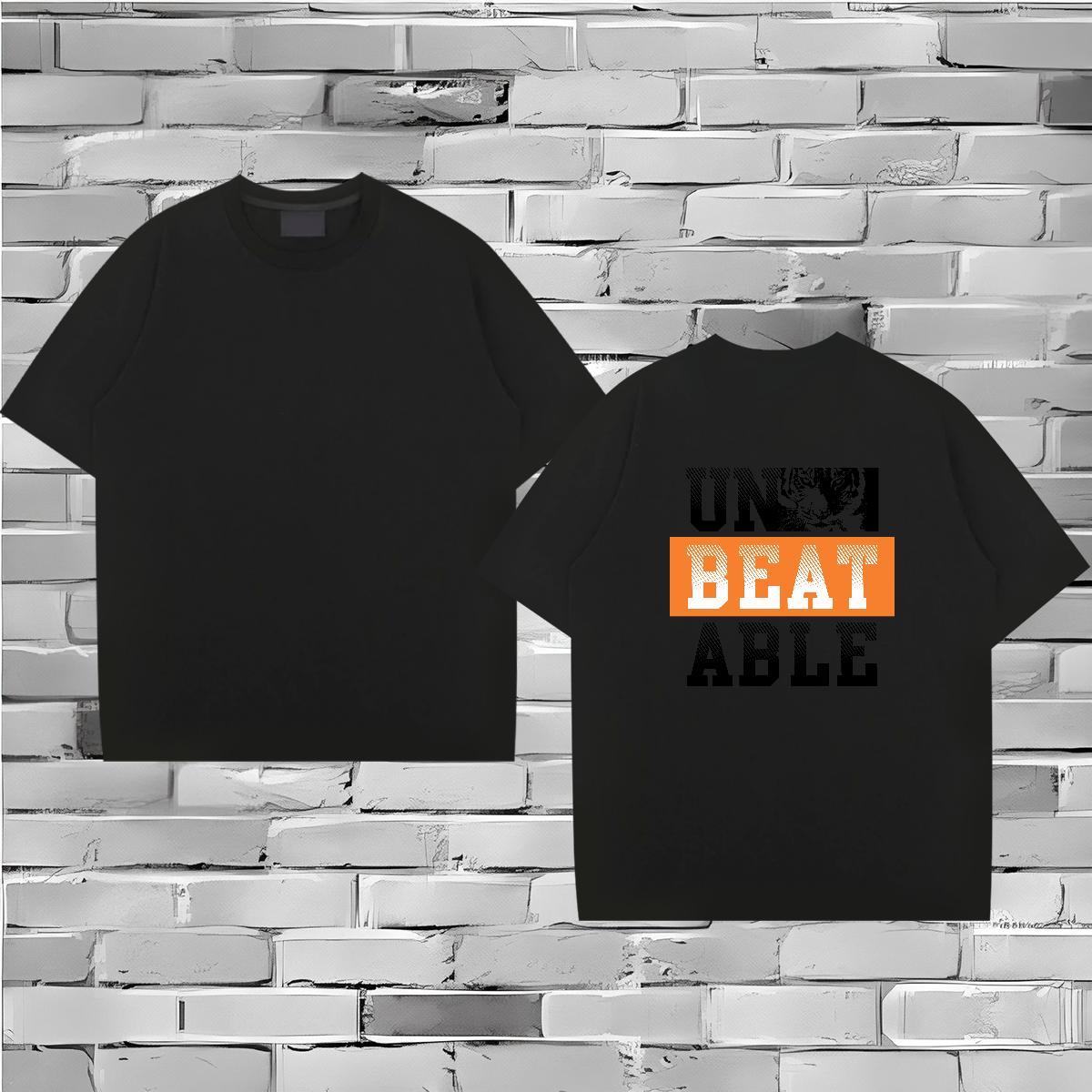 DIY Customized Man T Shirts 230g 100% Cotton Spring Summer Tees Breathable Crew Neck Loose Fit Couples T Shirts White Plus Size