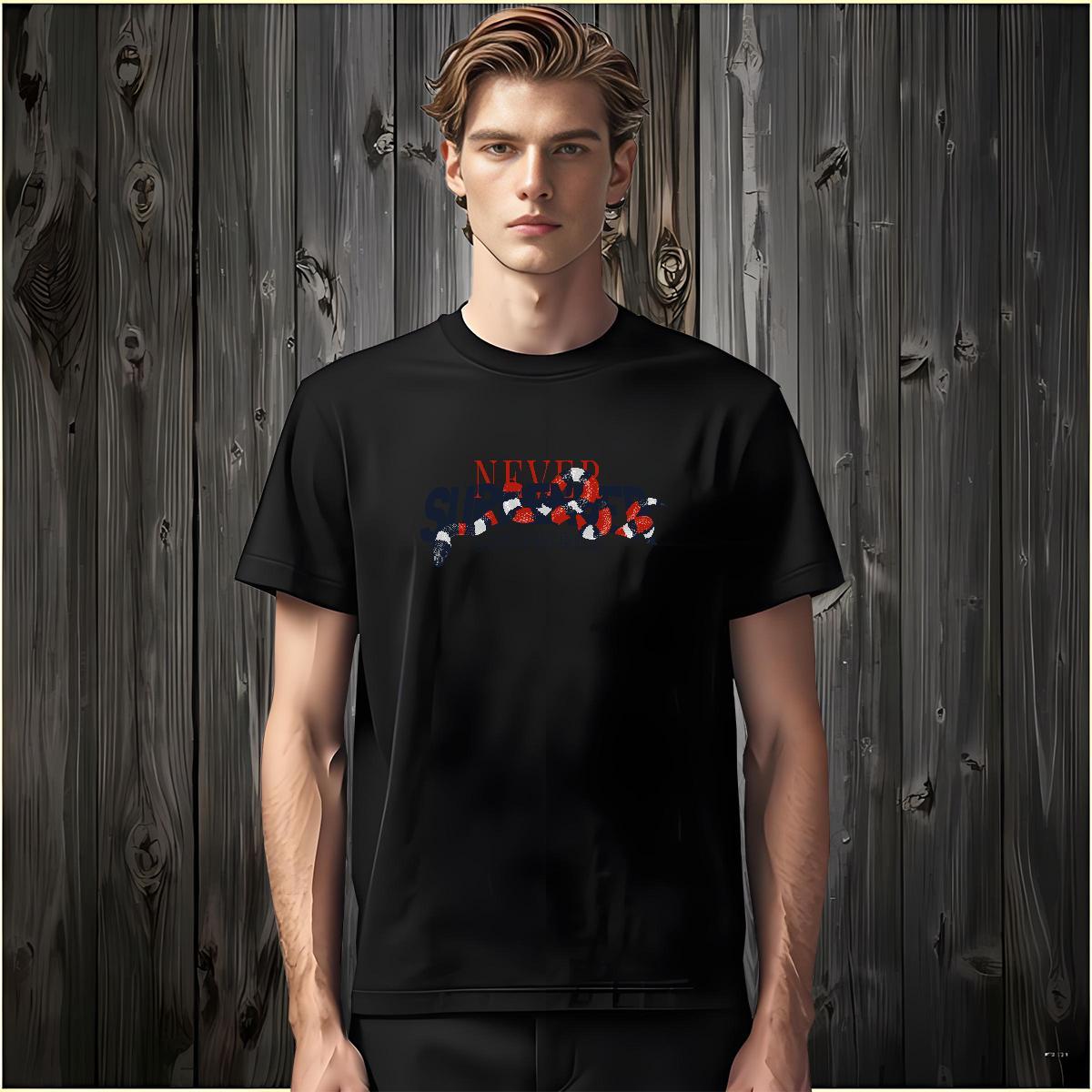 2024 New T Shirts Men 230g 100% Cotton snake Anime Printing Street Polos Short Sleeve Soft Classic Mens Tshirts DIY