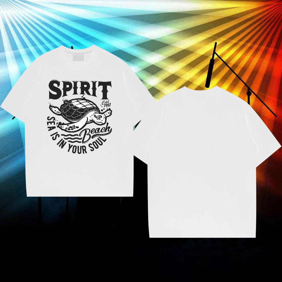 Fashion Casual T shirt 230g Cotton Daily Outfit Clothes Breathable Short Sleeve Cool Design Men Clothes T-Shirt Custom Anime