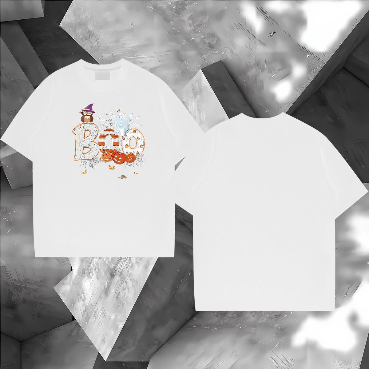 T Shirts Men 230g Cotton halloween Outdoor Breathable Short Sleeve Custom Big Size Tshirt for Man Woman Fashion Design Cool Design Tee Shirt