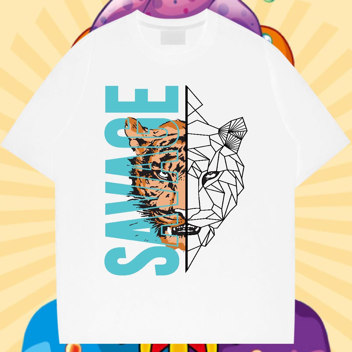 Fashion Designer T Shirts Men 230g Pure Cotton Street Casual Tees O Neck Short Sleeves Cool Design Men Tshirts DIY Anime