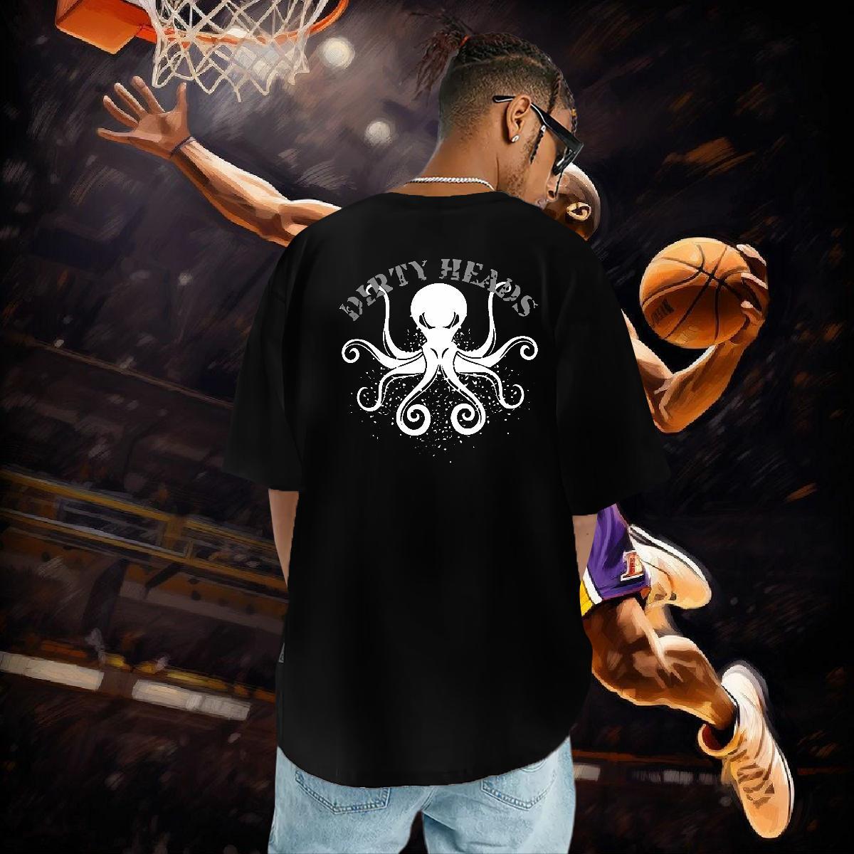 Classic Man T Shirts 230g Cotton octopus Outdoor Tshirts Breathable Short Sleeve Wholesale Men Tshirts Custom Cartoon