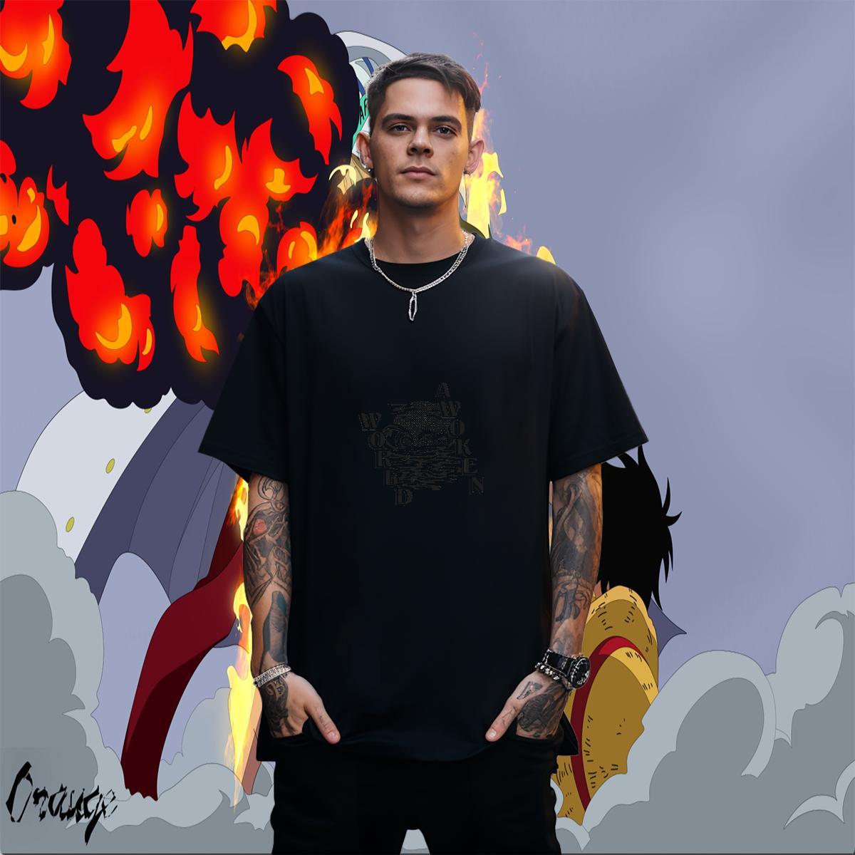 Classic Mens Tshirts 230g Pure Cotton Beach beach Cartoon Printing L-4XL Short Sleeve O-Neck 2024 New Men T Shirts Tees Shirts