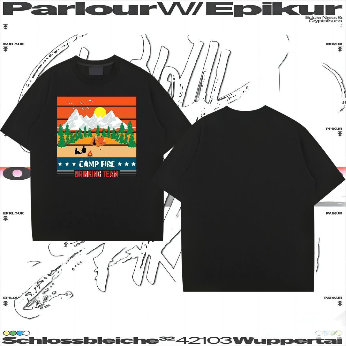 Designer Fashion T Shirts Men 230g 100% Cotton tree High Street Hip Hop Clothings O Neck Short Sleeves Comfortable Men Tshirts Oversized 3XL 4XL