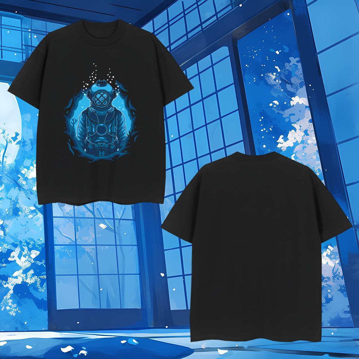 T Shirt For Man 230g Pure Cotton outer space Daily Wear Breathable Short Sleeve Custom Printed Tshirts 2024 Designer Wholesale Tees Shirts