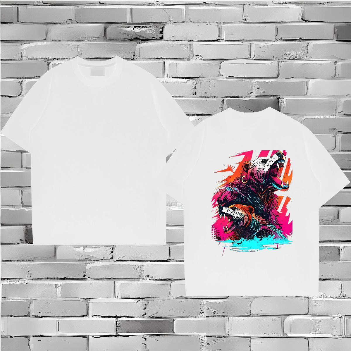 Custom T Shirt For Man 230g 100% Cotton Street wear Hip Hop Top Tees Breathable Unisex Couples T Shirts Custom Print Plus Size