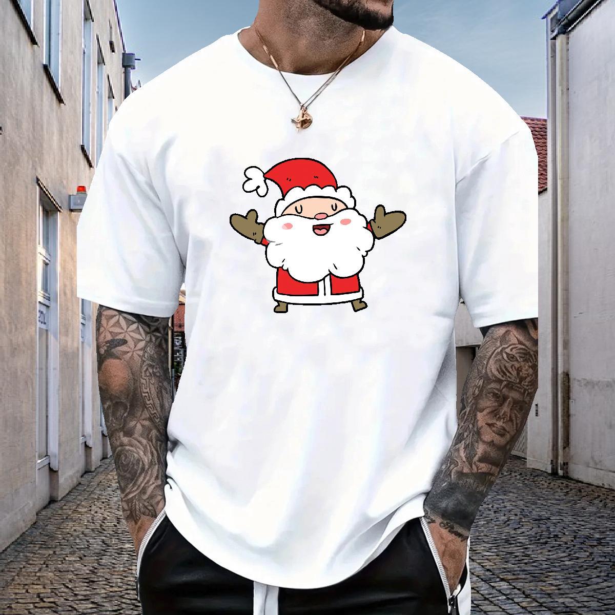 Customized T shirt 100% Cotton 230g Daily Wear Top Tees Breathable Unisex Mens Tshirts Cartoon Printing L-4XL