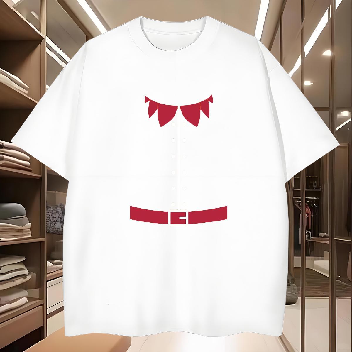 Man T Shirts 230g Cotton Christmas Street wear Hip Hop O-Neck Short Sleeve Plus Size Custom Mens Tshirts Casual New Brand Tees