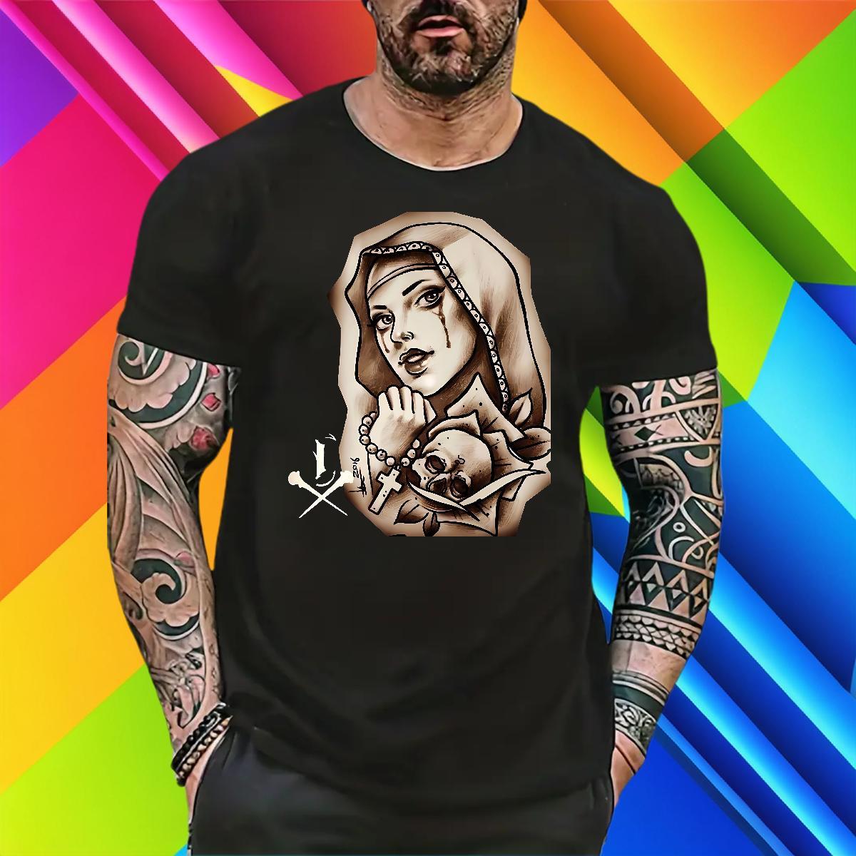 T-Shirts for Men 230g Cotton nun Street wear Hip Hop Short Sleeve Soft Oversized 3XL 4XL Mens Tshirts Customized Brand Tops Shirt