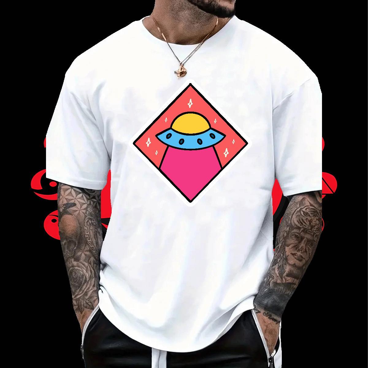 Free Shipping Couples T Shirts 230g 100% Cotton Anime Printing Street ET DIY Logo Oversized Breathable Crew Neck Custom T Shirt For Man Tops Shirt