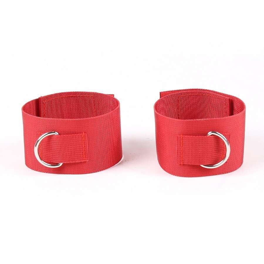 Bdsm bound set cuffs Pu leather bound bed strap set loop sex toy for men and women