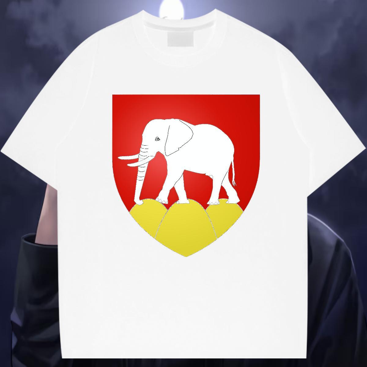 Wholesale Man T Shirts 230g Cotton elephant Street Casual Clothings Breathable Short Sleeve High Quality Men Tops Tees Graphic