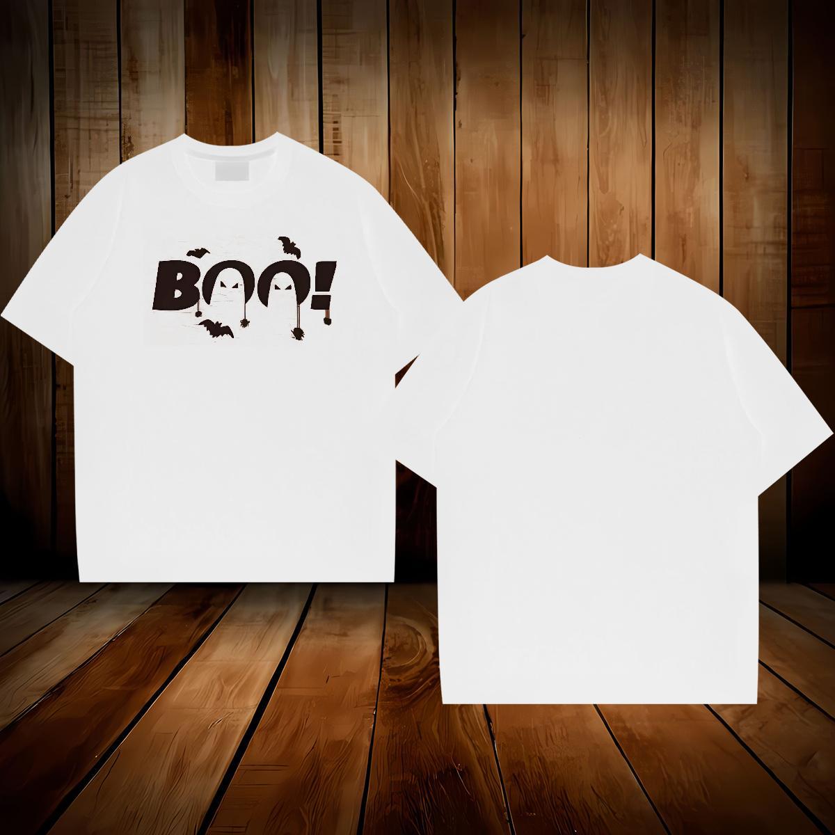 Brand Mens T Shirts 230g 100% Cotton halloween Hip Hop Street Tees Shirts Round Neck Short Sleeve Popular Men Tees Customized Print
