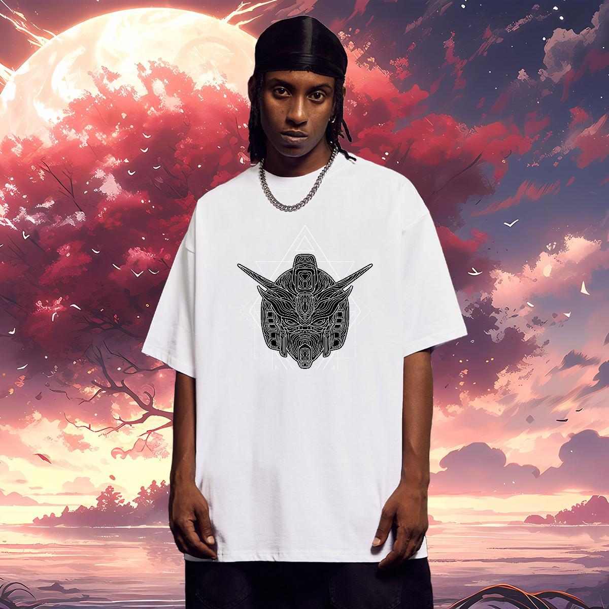 T-Shirts 230g Pure Cotton painting Street Wear Short Sleeve O-Neck DIY Logo Oversized Men Tees Fashion Designer Tops