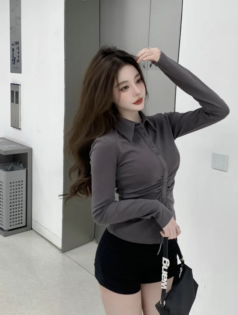 Fashion Blusas Mujer De Moda Office Lady Elegant Blouses Women Shirts Korean Sexy Y2K Tops Long Sleeve Blouse Clothing 240806
