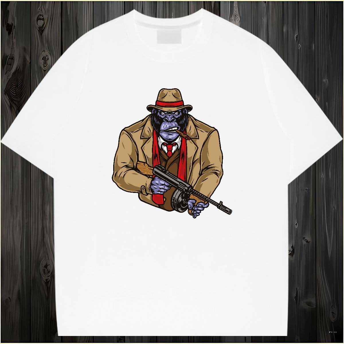 Men T Shirts 230g Cotton Street Crew Neck Breathable Custom Print Plus Size Men Tees 2024 Summer High Quality Tops Tees