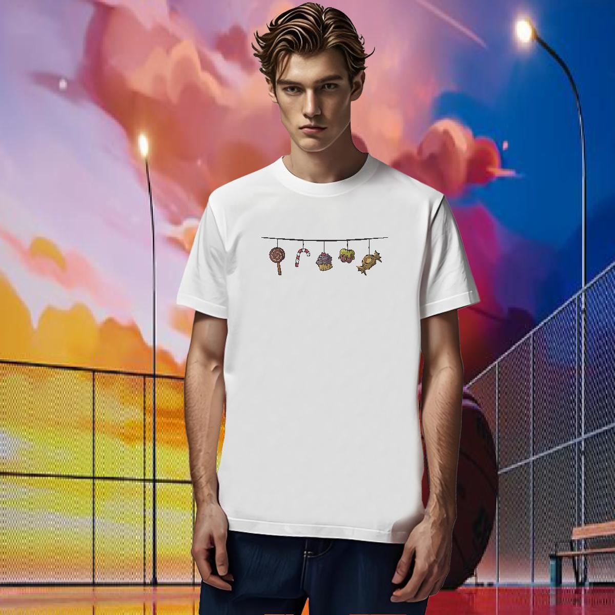 New Arrival Mens T Shirts 230g Cotton halloween Home Outdoor Tops Breathable Short Sleeve Brand Couples T Shirts DIY Logo Oversized