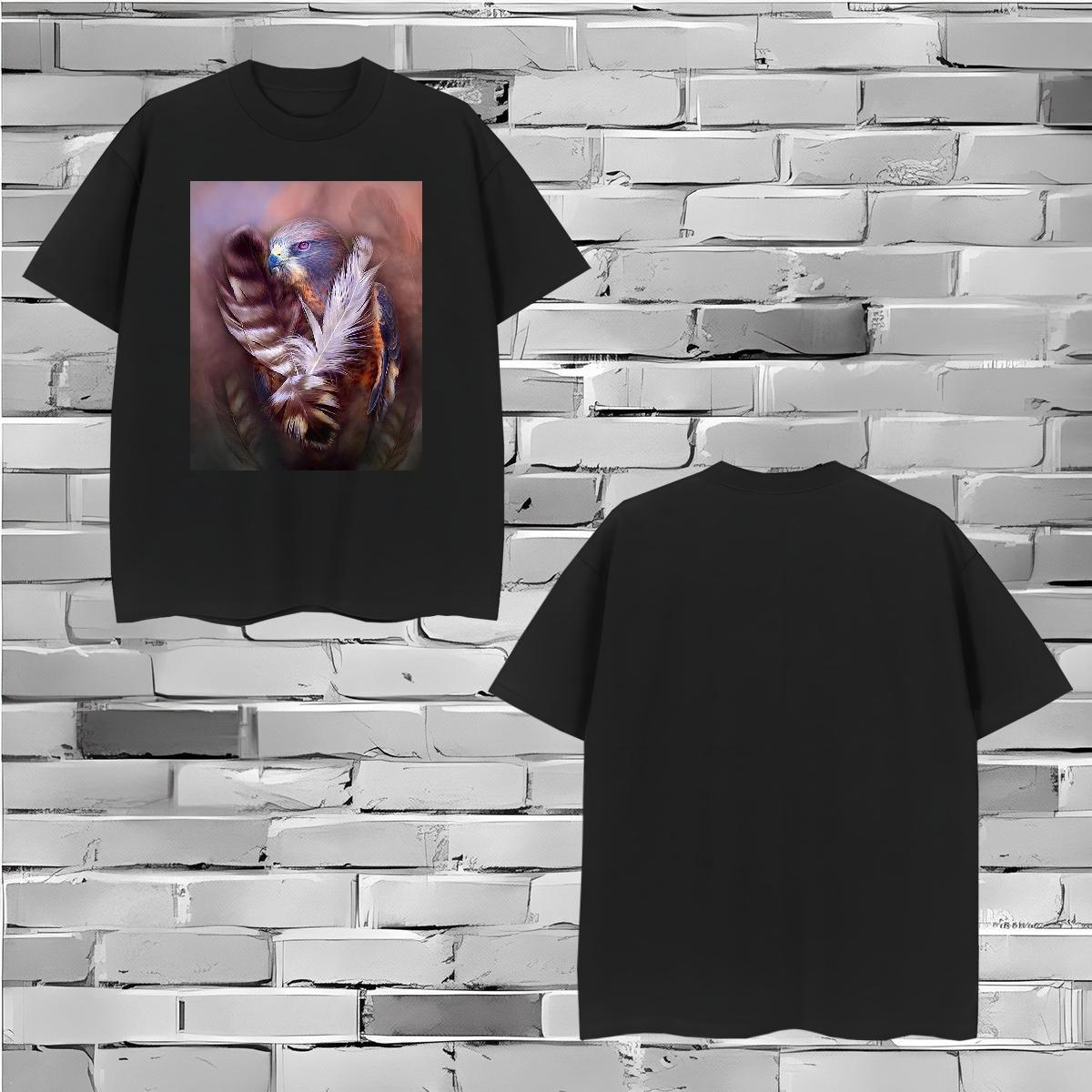 Cool Men Tshirts 230g Pure Cotton cool T Shirt For Man Outdoor Short Sleeve O-Neck DIY Printed 2024 New Clothes