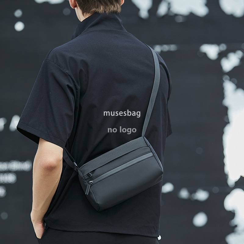 Men's shoulder bag crossbody bag Fashion brand small backpack casual day small body bag boys small diagonal bag solid color