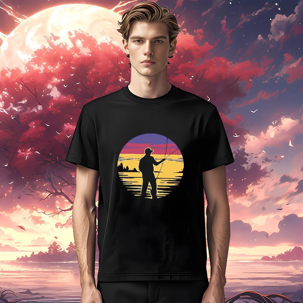 T Shirts Men 100% Cotton 230g person Street Casual Round Neck Short Sleeve DIY Printed Tshirt for Man Woman Classic Cool Design Clothings