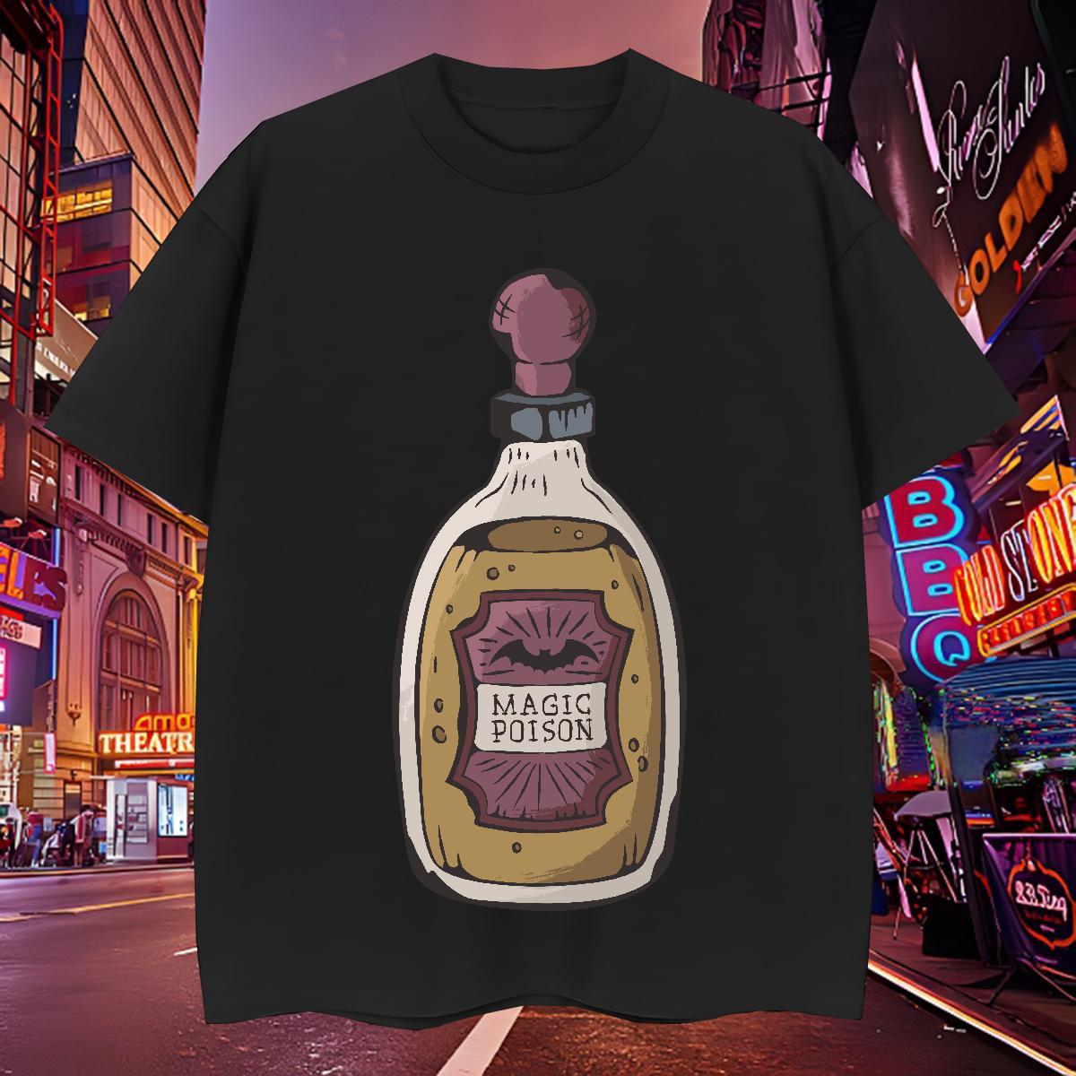 Free Shipping Men Tops Tees 100% Cotton 230g bat Men T Shirts Casual Daily Wear Breathable Crew Neck Cartoon Printing L-4XL Designer Tee Shirt