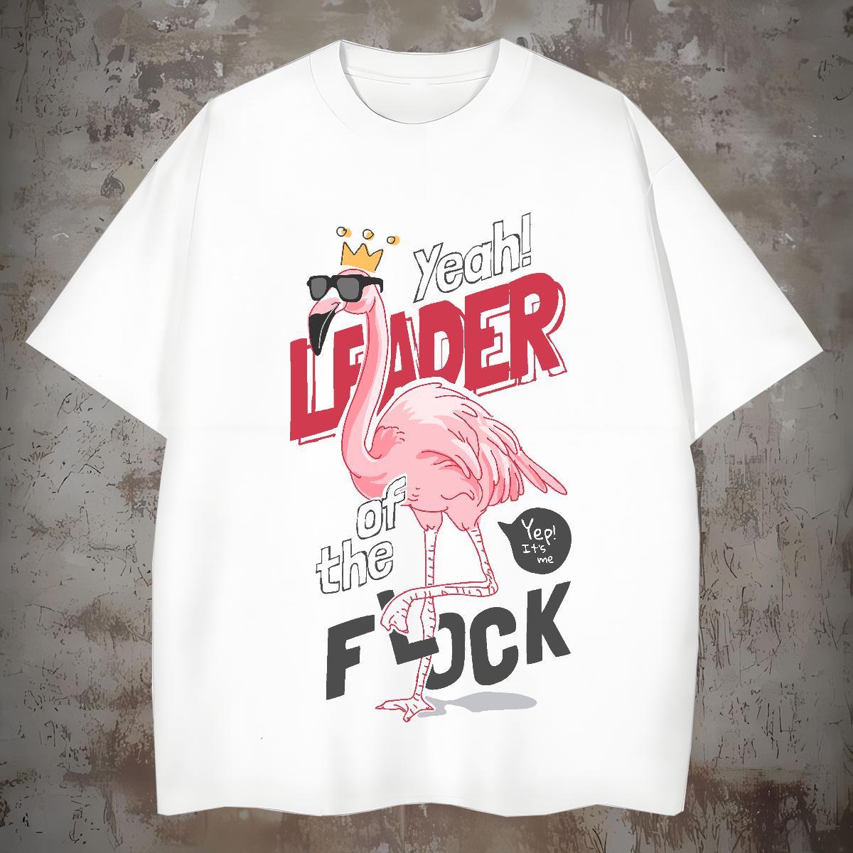 T Shirts Men 230g 100% Cotton bird Outdoor Breathable Crew Neck Floral Print Tshirt for Man Woman Brand Cool Polos