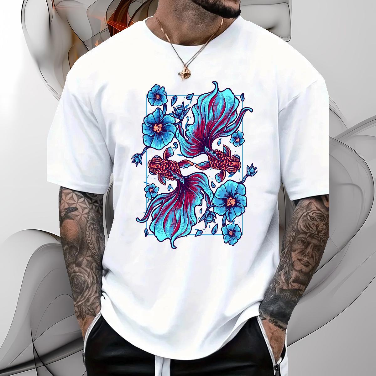 Stylist Mens T Shirts 100% Cotton 230g Sport Tees O-Neck Short Sleeve Popular Men Tees Custom Big Size