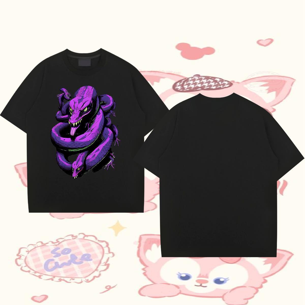 Fashion Design Men T Shirts 230g 100% Cotton snake Outdoor Top Tees O Neck Short Sleeves TOP Quality Men Clothes T-Shirt Customized Print