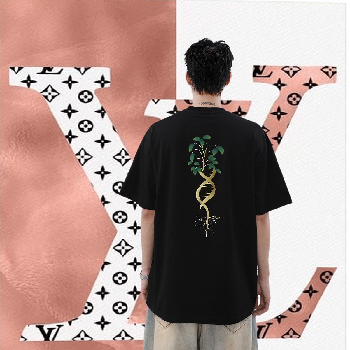 Customized T-Shirts for Men 230g 100% Cotton tree Spring Summer Tops Tees Short Sleeve O-Neck Cool Mens Tshirts Custom Print Plus Size