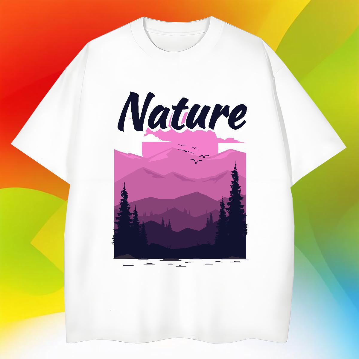 Loose Men Tops Tees 230g Pure Cotton Casual sky Oversized Short Sleeve O-Neck 2024 T-Shirts for Men Tshirts