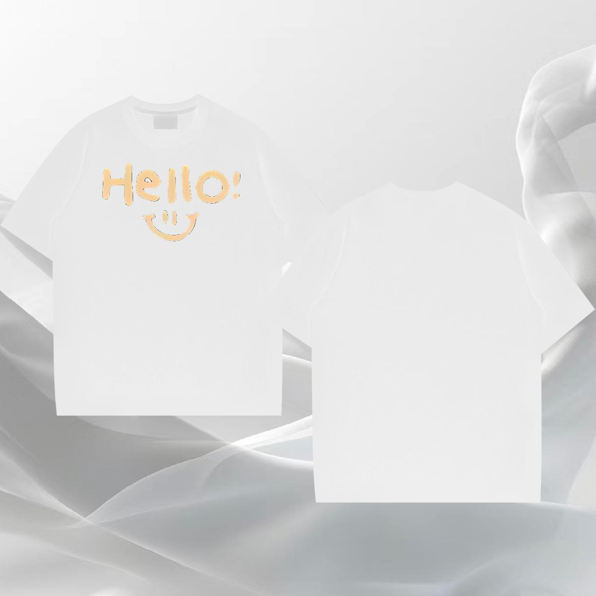 Free Shipping Men Clothes T-Shirt 230g Cotton Street Casual letter Oversized 4XL Crew Neck Fashion Design T Shirts Men Tops Tees