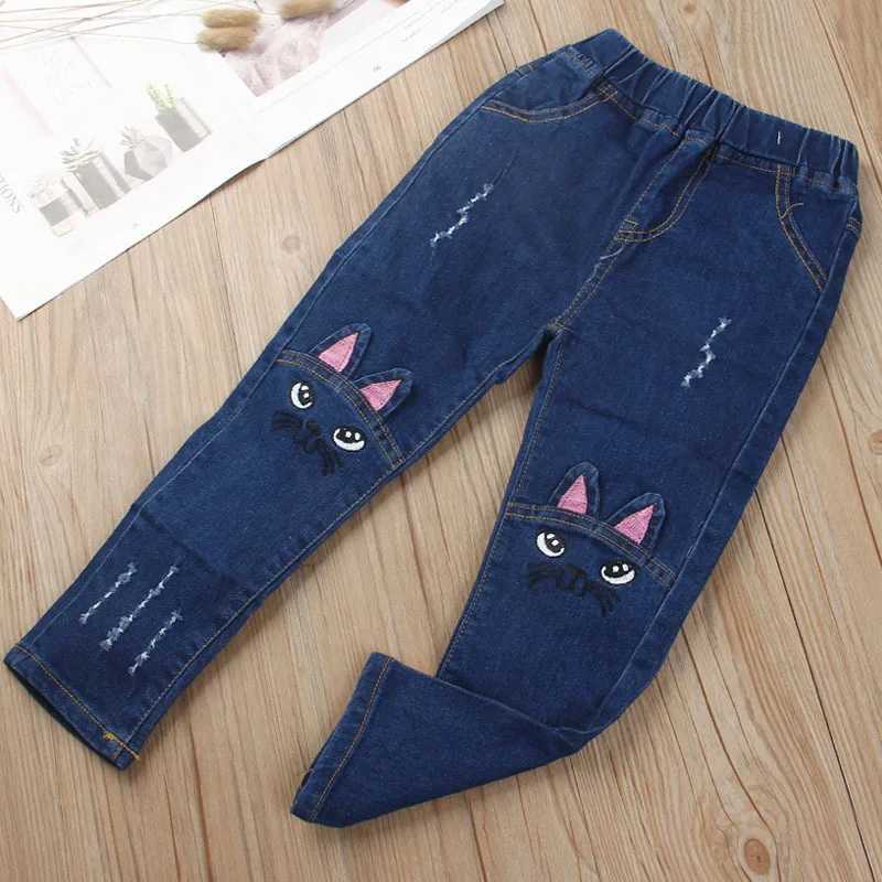 IENENS Skinny Jeans Girls Denim Pants Kids Clothes Pencil Pants Baby Casual Stretch Jeans Boot Pants W241227