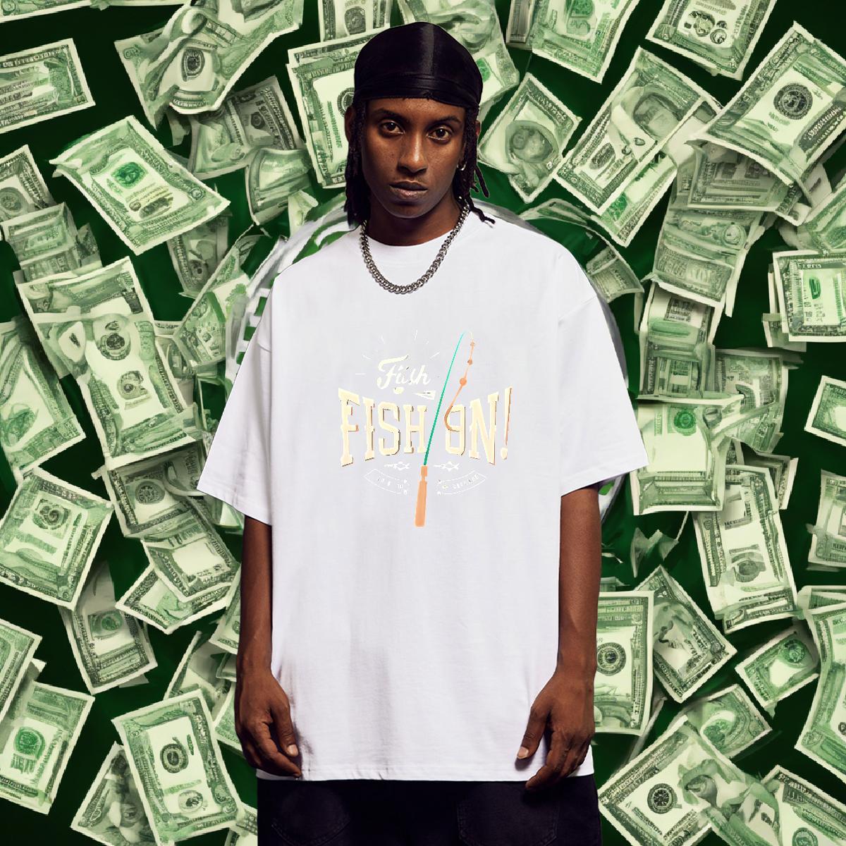 Loose Men Tees 100% Cotton 230g Street Casual letter Anime Print Breathable Short Sleeve Stylist Men T Shirts Tees Shirts