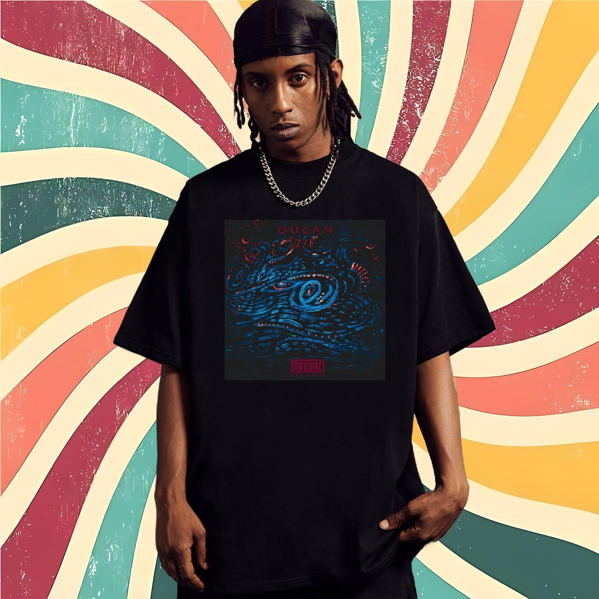 2024 New T shirt 230g 100% Cotton terror Daily Outfit Tops Tees Short Sleeve Soft Cool Design Men Clothes T-Shirt White Plus Size