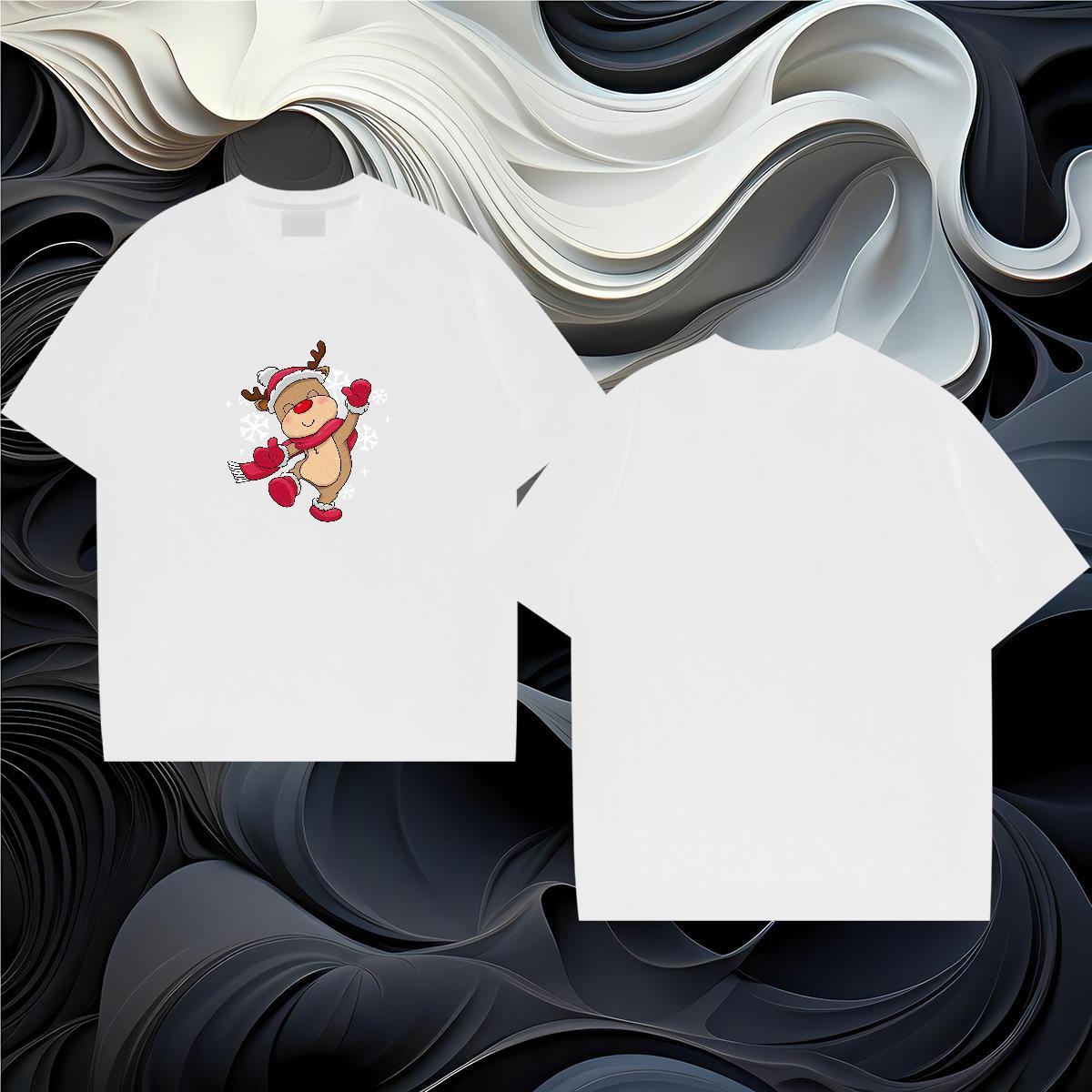 Mens T Shirts 100% Cotton 230g Christmas Casual Daily Wear Pure Cotton Custom Anime Mens Tshirts Classic Casual Cool Clothings