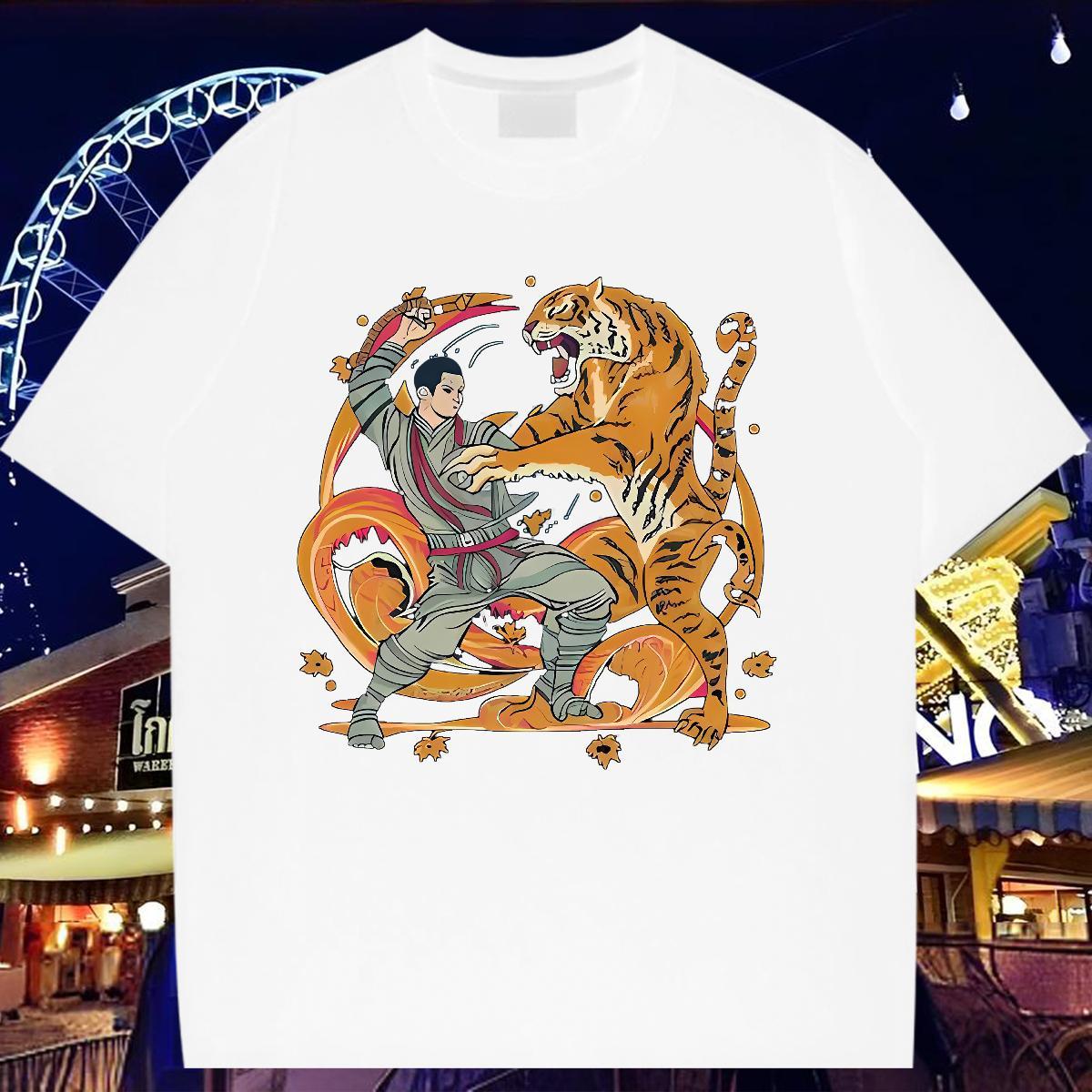 Loose fit T shirt Round Neck Short Sleeve Lady T shirt Custom Print Plus Size Hip Hop 230g Pure Cotton 2024 DIY Tees Shirts