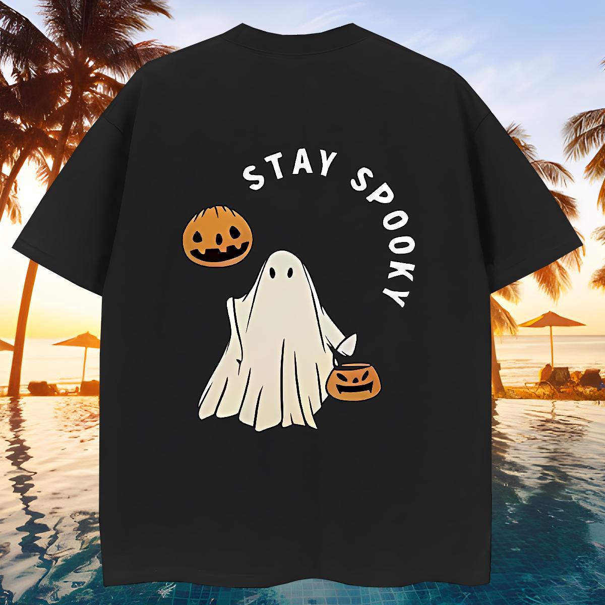 Loose Men Clothes T-Shirt 230g Cotton pumpkin Mens T Shirts Sports Casual Short Sleeve Soft Asian Size 2024 DIY Tee Shirt