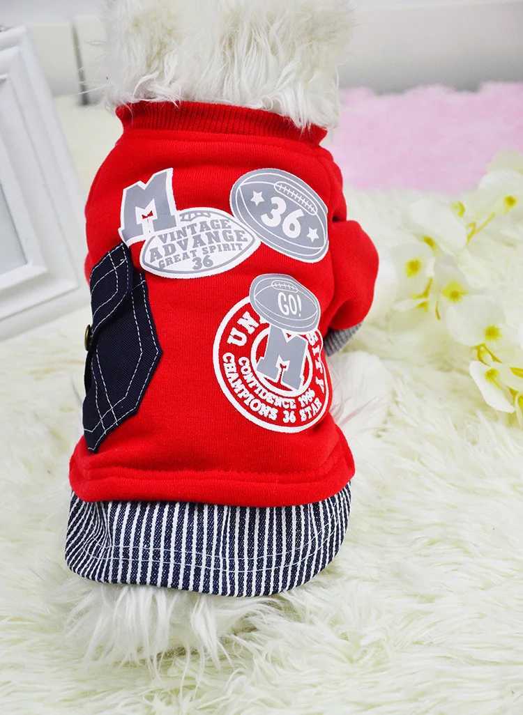 Fashion for Small Dogs Letter Puppy Coat Baseball Jacket Clothing For Dog Yorkie Winter Pet Clothes 25S2Q Y240806 Free shipping